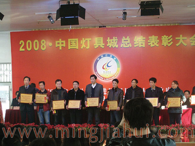 China Lighting City held the 2008 annual summary and commendation Conference